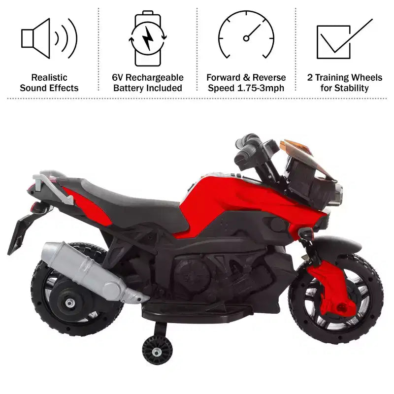 Moto électrique 3 roues Lil' Rider pour enfants