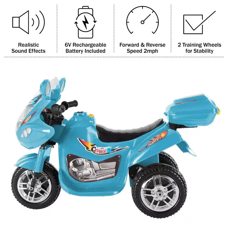 Moto électrique 3 roues Lil' Rider pour enfants