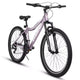 Zeus & Ruta 26 Mountain Bike with 21-Speed Gear, Front Suspension, V-Brake, Carbon Steel Frame Bicycle for Teens and Women