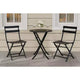 3 Piece Patio Set,Folding Patio Table and Chairs, Folding Outdoor Patio Furniture Sets,Weather Resistant Conversation Set for Yard Garden
