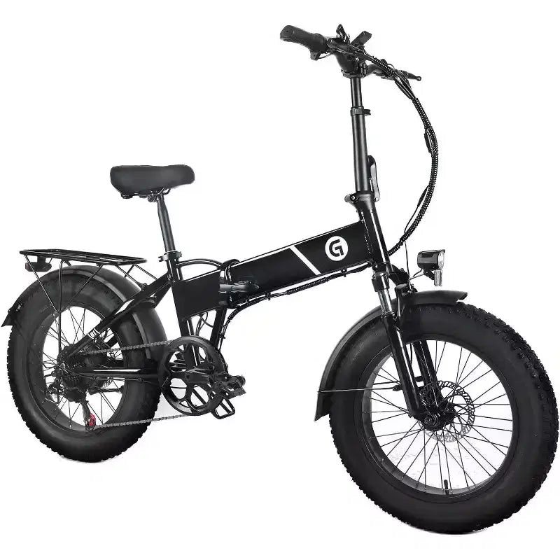 Vélo électrique pour adultes, Ebike pliant avec pneus larges 20 x 4.0, batterie amovible 500W 48V et 7 vitesses, idéal pour les trajets quotidiens