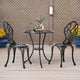 Outdoor 3-Piece Cast Aluminum Tulip Bistro Set