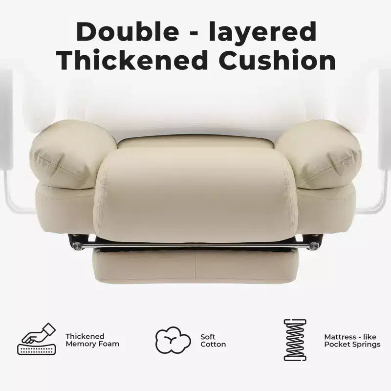 Chaise de bureau en cuir PU pour ordinateur avec soutien lombaire et dossier haut, chaise de bureau ergonomique à appui-tête relevable