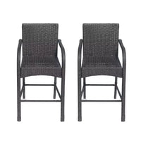 Christopher Knight Home Cascada Tabourets de bar d'extérieur en osier de 76 cm (lot de 2)