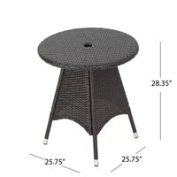 Christopher Knight Home Candice, ensemble de mobilier de salle à manger de balcon 3 pièces avec chaises empilables