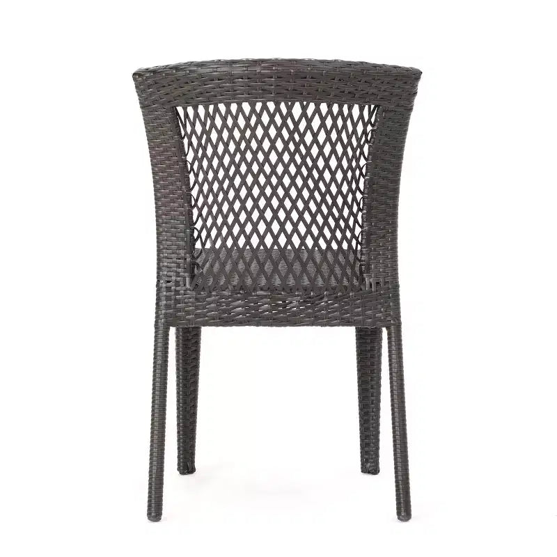 Christopher Knight Home Candice, ensemble de mobilier de salle à manger de balcon 3 pièces avec chaises empilables