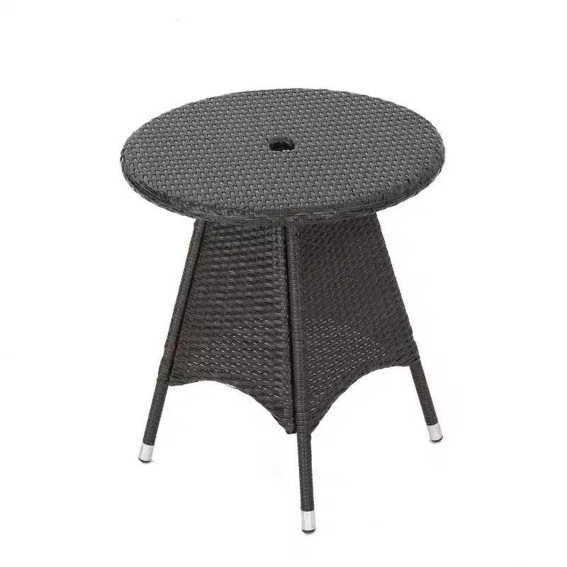 Christopher Knight Home Candice, ensemble de mobilier de salle à manger de balcon 3 pièces avec chaises empilables