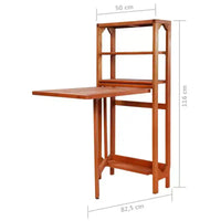 vidaXL Ensemble bistro pliant 3 pièces en bois d'acacia massif