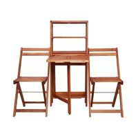 vidaXL Ensemble bistro pliant 3 pièces en bois d'acacia massif