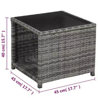 vidaXL Ensemble bistro Gris, Gris foncé