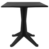 vidaXL Ensemble bistro Lot de 2 Anthracite Plastique aspect rotin Standard