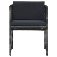 vidaXL Salon de jardin Gris et anthracite