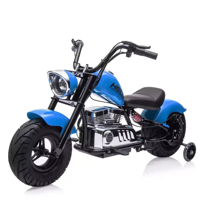 Moto tout-terrain électrique 36 V pour adolescents, moteur sans balais 350 W, 26,5 km/h avec musique, suspension à ressort, phare LED