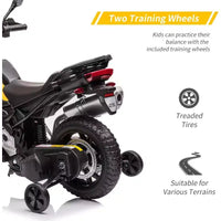 Moto à enfourcher 12V 7AH, moto BMW sous licence pour enfants, vitesse haute/basse, pneu EVA, phares LED, pour garçons et filles
