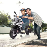 Moto à enfourcher 12V 7AH, moto BMW sous licence pour enfants, vitesse haute/basse, pneu EVA, phares LED, pour garçons et filles