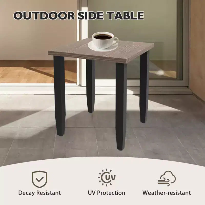 Table et chaises de bistrot EAGLE PEAK, ensemble de bistrot extérieur, chaises à bascule pivotantes et table en osier