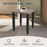 Table et chaises de bistrot EAGLE PEAK, ensemble de bistrot extérieur, chaises à bascule pivotantes et table en osier