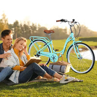Vélo de ville femme Zeus & Ruta 24 pouces, 7 vitesses, cadre acier