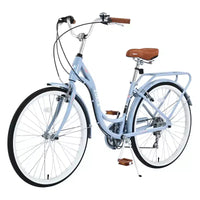 Vélo de ville femme Zeus & Ruta 24 pouces, 7 vitesses, cadre acier