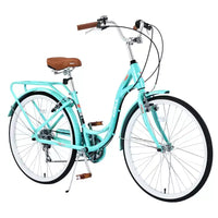 Vélo de ville femme Zeus & Ruta 24 pouces, 7 vitesses, cadre acier