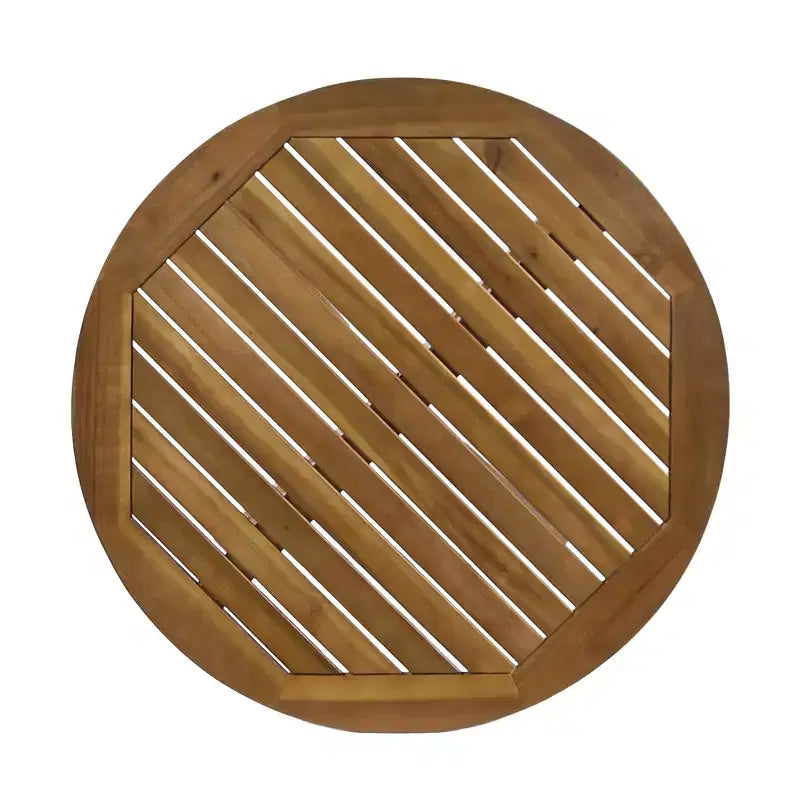 GDFStudio Specter Ensemble de Bistro 3 pièces d'extérieur en Bois d'Acacia et Corde