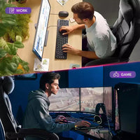 Chaise de gamer pivotante à 360° et réglable en hauteur avec repose-pieds rétractable et support lombaire ergonomique, en cuir PU, avec appui-tête pour le bureau