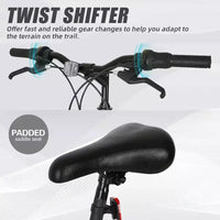 hykolity Vélo Tout Terrain VTT 26 pouces Vélo d'extérieur Cyclisme 18 Vitesses Vélos de Sport Piste Hors Route Suspension Intégrale pour Homme Adulte Unisexe Blanc