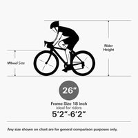 hykolity VTT 26 pouces Vélo de sport 18 vitesses VTT Cyclisme pour Adultes Hommes Femmes 14 ans et plus Vélos de sport extérieur Noir Vélo à double suspension intégrale