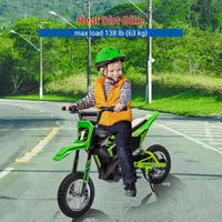 Moto électrique tout-terrain 24 V pour enfants Moteur 250 W Pneus gonflables Suspension métallique Vitesse max. 22 km/h Charge 63 kg pour les 6 ans et plus Jouet à piloter