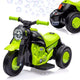 6V Kids Bubble Ride-On Motorcycle w/LED Lights & Music, Foot Pedal, Forward/Reverse, 66LBS for Ages 3+ (Bubble Sol. Not Included)
