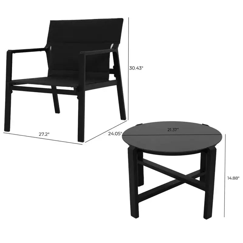 GRANDPATIO Rond 2 - Personnes 21.37 Ensemble Bistro Long