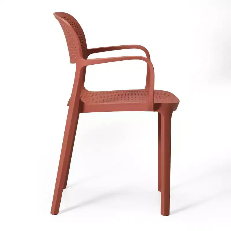 WestinTrends Playa Ensemble de table de bistrot ronde 3 pièces en métal et chaises de salle à manger empilables en résine pour patio