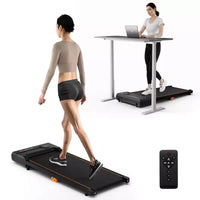 Tapis de course Costway 2,5 CV sous le bureau avec télécommande, écran LED et 12 programmes prédéfinis