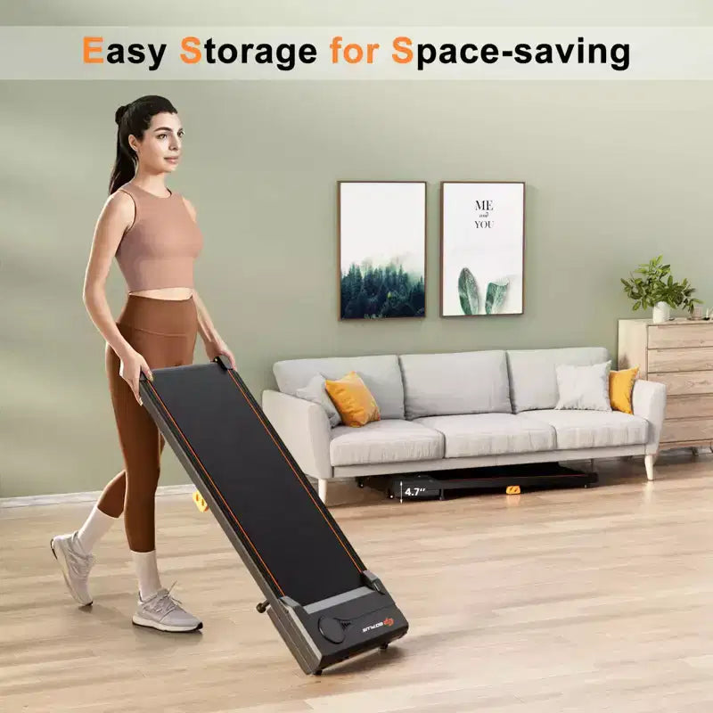 Tapis de course Costway 2,5 CV sous le bureau avec télécommande, écran LED et 12 programmes prédéfinis