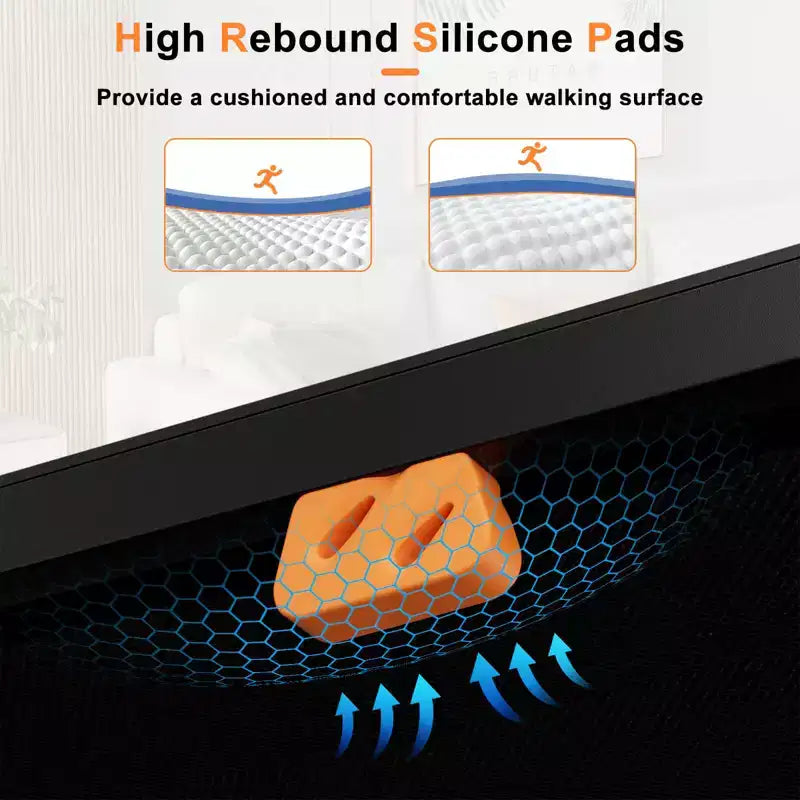 Tapis de course Costway 2,5 CV sous le bureau avec télécommande, écran LED et 12 programmes prédéfinis