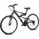 Hykolity 26/27.5-Inch Mountain Bike, Mens Womens, Steel Full Suspension, 18-Speed, Adjustable Saddle, Linear Pull Brakes, Alloy Rims
