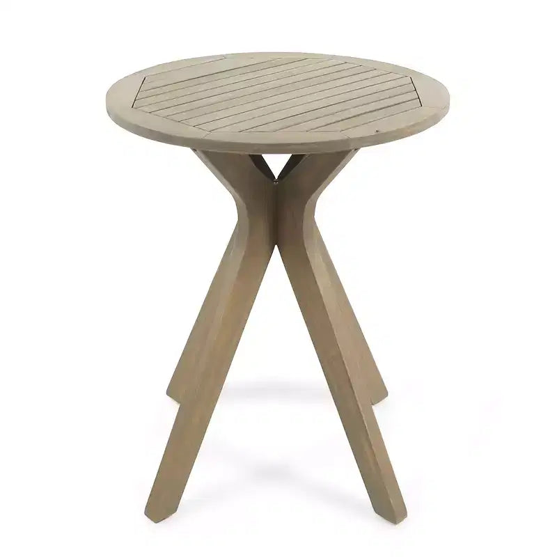 GDFStudio Lurline Ensemble bistro 3 pièces d'extérieur en bois d'acacia et résine tressée