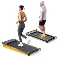 Akluer Tapis de marche avec inclinaison, tapis de course sous le bureau 2-en-1 et masseur de pieds shiatsu, tapis roulant portable silencieux 2.5HP pour la maison et le bureau avec écran LED