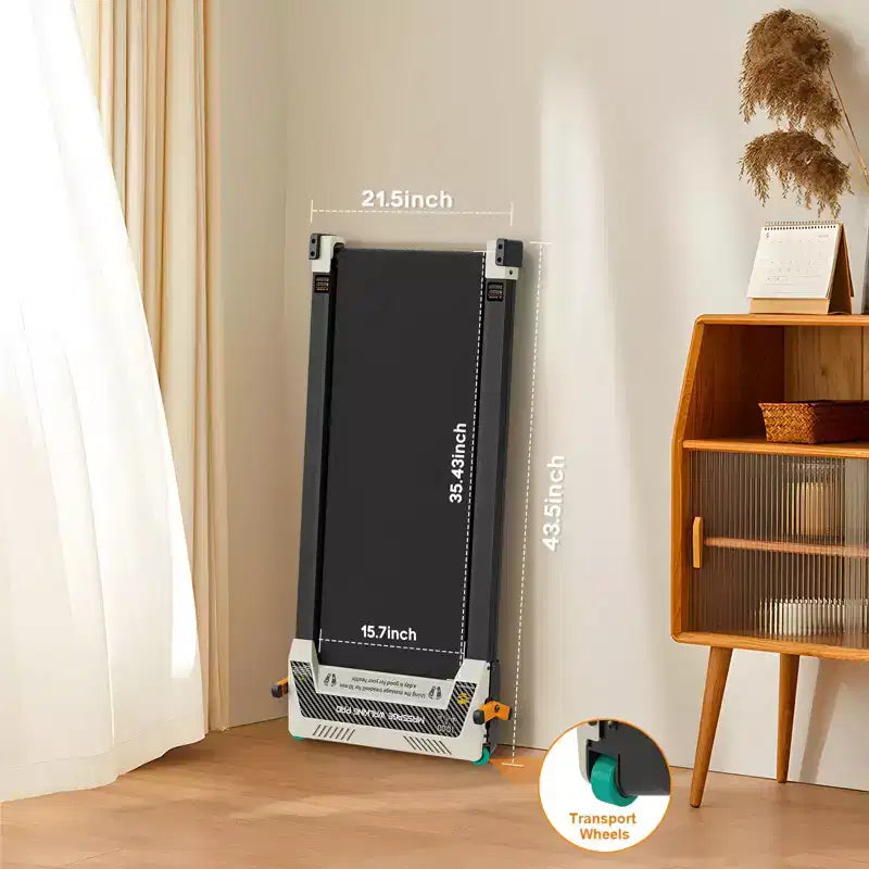 Akluer Tapis de marche avec inclinaison, tapis de course sous le bureau 2-en-1 et masseur de pieds shiatsu, tapis roulant portable silencieux 2.5HP pour la maison et le bureau avec écran LED