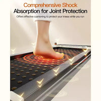 Tapis de marche Akluer avec inclinaison, tapis roulant 2-en-1 sous le bureau et masseur de pieds, tapis roulant silencieux de 2,5 CV avec accoudoir, télécommande d'affichage LED pour bureau à domicile