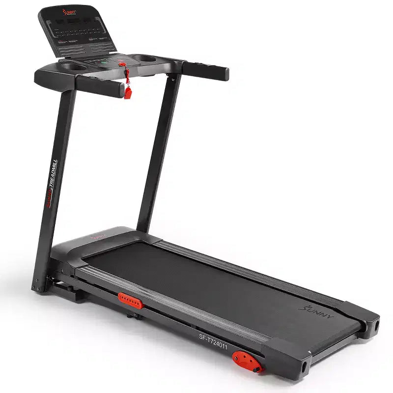 Sunny Health & Fitness Active 300 Tapis roulant intelligent avec Wi-Fi, inclinaison manuelle 3 niveaux, amortissement des chocs et connectivité App SunnyFit