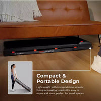 Tapis de Marche Intelligent Sunny Health & Fitness Treadpad 100 avec WiFi, Bluetooth, Absorption des Chocs et Conception Pliable Sous le Bureau