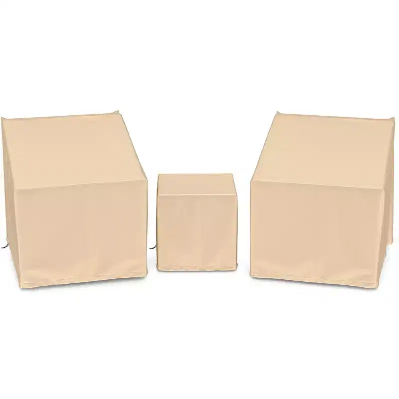 Costway Housses de mobilier de patio imperméables - Housses de conversation pour ensemble bistro 3 pièces