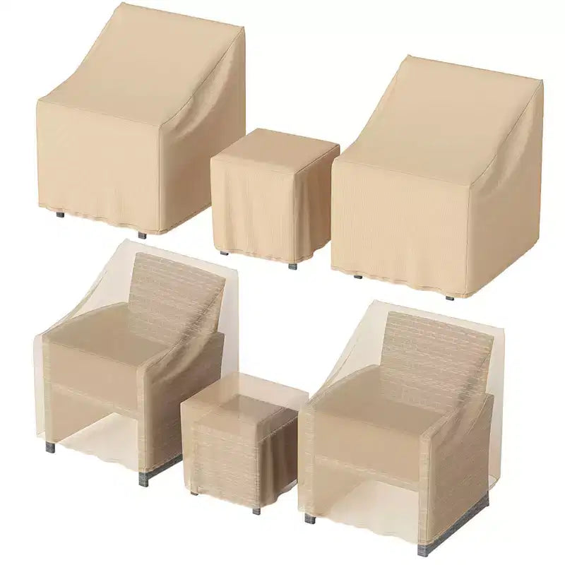 Costway Housses de mobilier de patio imperméables - Housses de conversation pour ensemble bistro 3 pièces