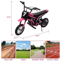 Moto électrique pour enfants, moto électrique 350 W – jusqu'à 23 km/h, 2 modes de vitesse pour enfants de 3 à 10 ans