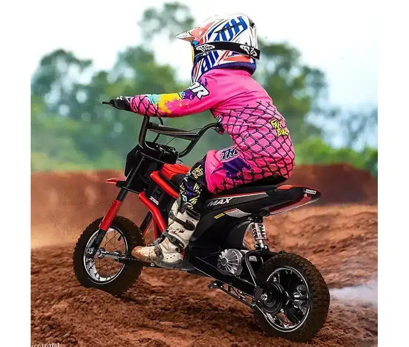 Moto électrique pour enfants, moto électrique 350 W – jusqu'à 23 km/h, 2 modes de vitesse pour enfants de 3 à 10 ans
