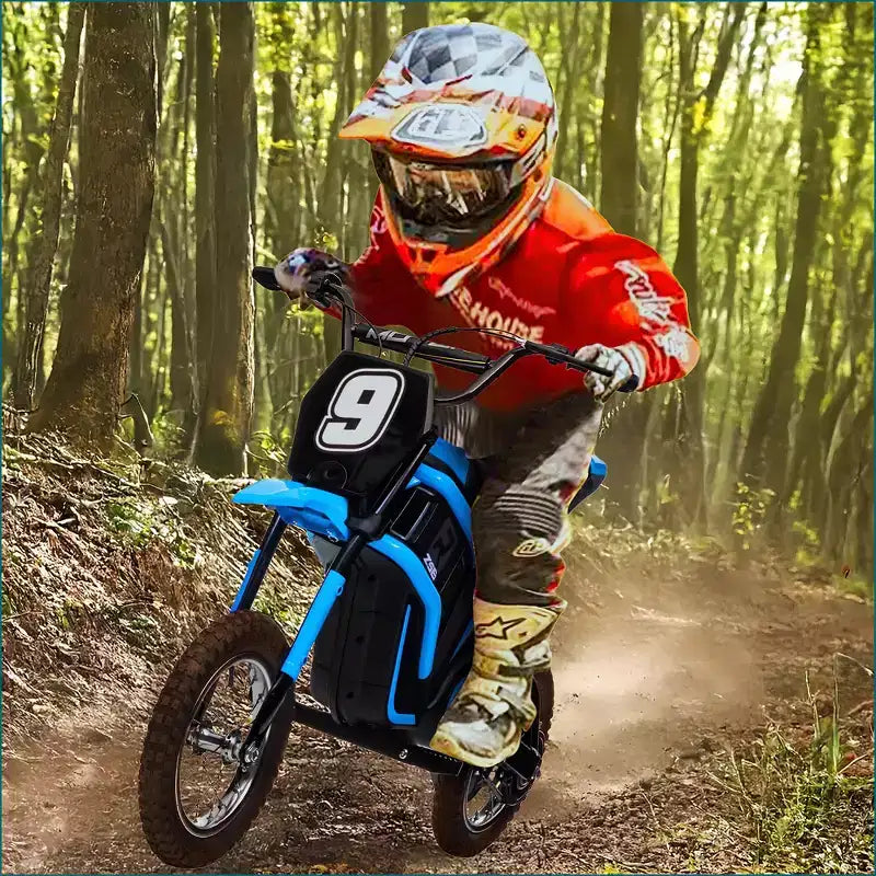 Moto électrique pour enfants, moto électrique 350 W – jusqu'à 23 km/h, 2 modes de vitesse pour enfants de 3 à 10 ans