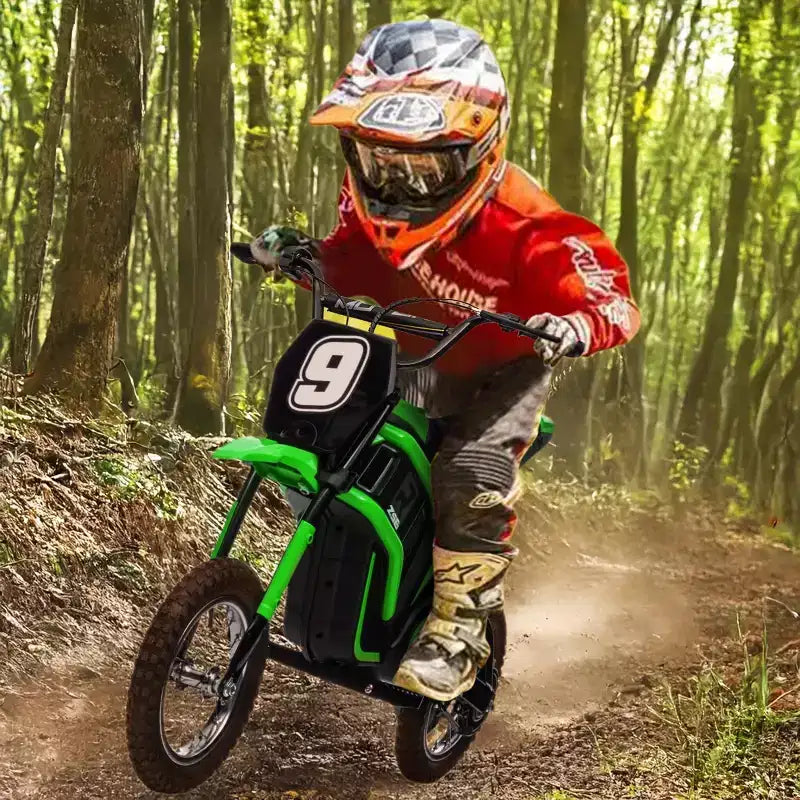 Moto électrique pour enfants, moto électrique 350 W – jusqu'à 23 km/h, 2 modes de vitesse pour enfants de 3 à 10 ans