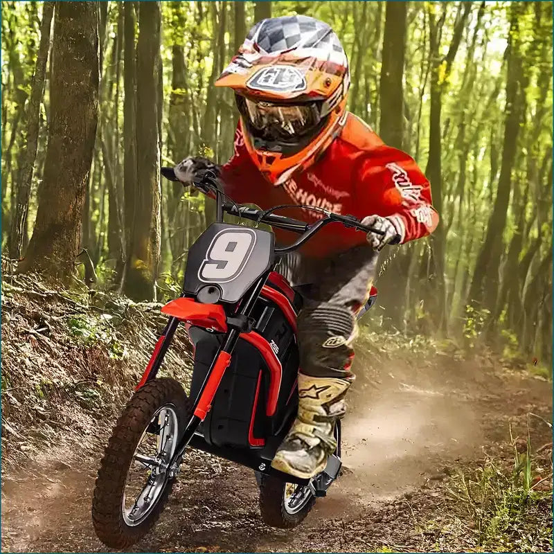 Moto électrique pour enfants, moto électrique 350 W – jusqu'à 23 km/h, 2 modes de vitesse pour enfants de 3 à 10 ans
