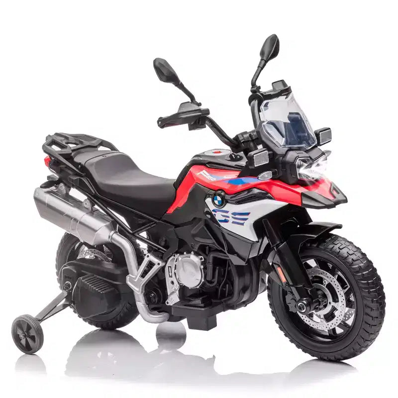Moto pour enfants, moto électrique BMW 12V 7Ah sous licence, voiture pour enfants avec différentes vitesses, vitesse haute/basse, phares à LED, suspension à ressort, musique